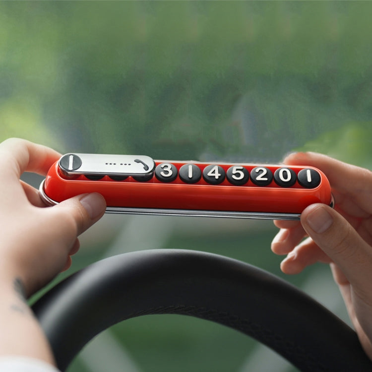 Bbdd Pod Temporary License Card Hidden Retro Parking Plate(Red) - free shipping - PMC TechLife - Order now!