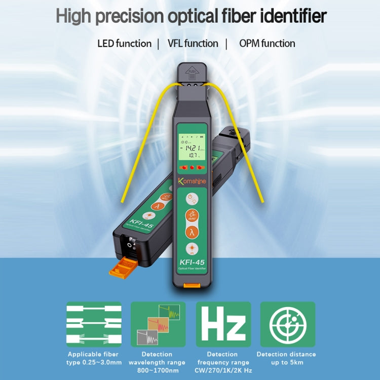 Komshine Optical Fiber Signal Direction Identification Instrument, Model: KFI-45-G - Fiber Optic Test Pen by Komshine | Online Shopping South Africa | PMC TechLife | Buy Now Pay Later Mobicred