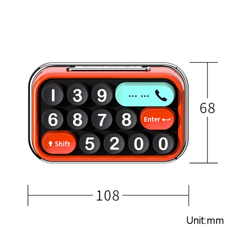 bbdd Keyboard Modeling Moving Number Plate Car Temporary Parking License Card(Red) - free shipping - PMC TechLife - Order now!
