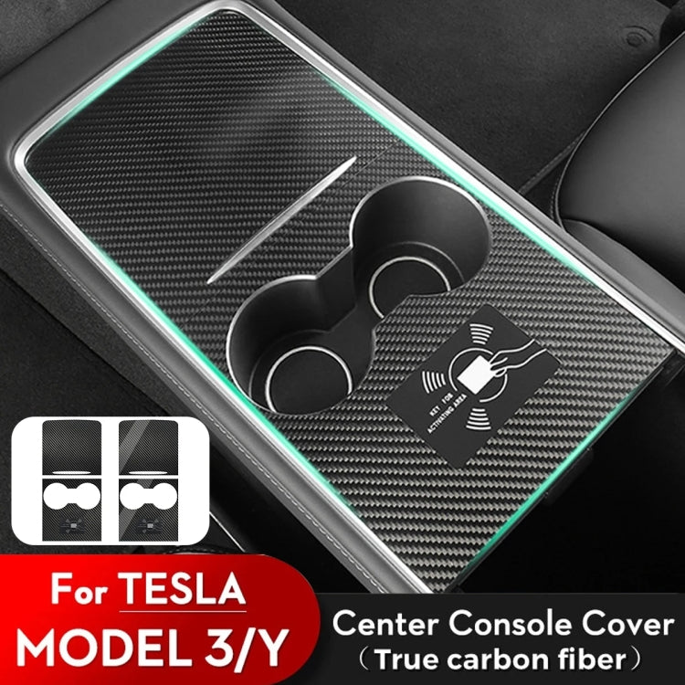 For Tesla Model 3 / Y Carbon Fiber Center Panel Protective Film Anti-Scratch Car Interior(Matte) - Car Interior Mouldings by PMC Jewellery | Online Shopping South Africa | PMC Jewellery | Buy Now Pay Later Mobicred