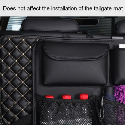 Car Trunk Leather Storage Bag Large Capacity Rear Seat Back Pouch, Style: Simple(Coffee) - Stowing Tidying by PMC Jewellery | Online Shopping South Africa | PMC Jewellery | Buy Now Pay Later Mobicred