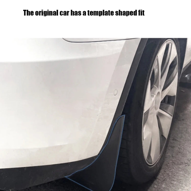 For Tesla Model Y Car Punch-Free Front And Rear Wheel Soft Rubber Mudguards, Style: Matte Black - Mudguards by PMC Jewellery | Online Shopping South Africa | PMC Jewellery | Buy Now Pay Later Mobicred