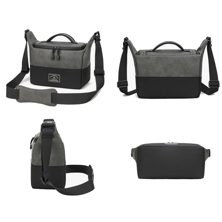 PU Leather Shoulder Crossbody Photography Bag SLR Camera Bag Lens Storage Bag(Brown) - Strap Satchel by PMC TechLife | Online Shopping South Africa | PMC TechLife | Buy Now Pay Later Mobicred