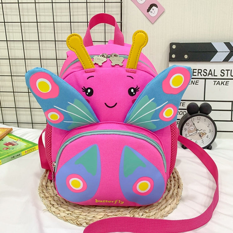 Children Schoolbag Shoulder Bag Girls Cute Cartoon Butterfly Backpack(Rose Red) - Double-shoulder Bags by PMC TechLife | Online Shopping South Africa | PMC TechLife | Buy Now Pay Later Mobicred