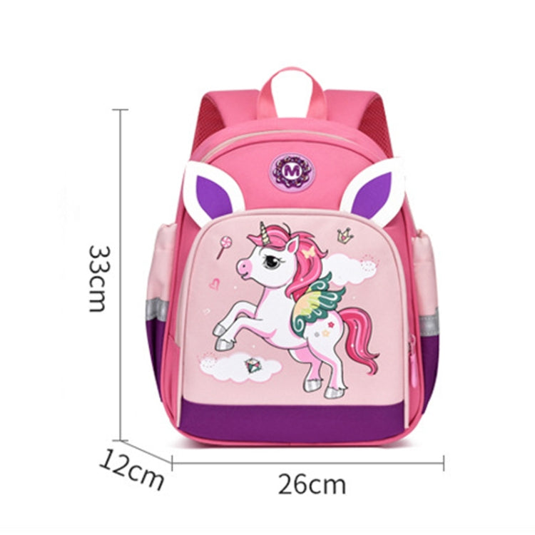 Children Cute Cartoon Shoulder Bag Kindergarten Schoolbag Casual Versatile Backpacks, Style: Pony (Rose Red) - Double-shoulder Bags by PMC Jewellery | Online Shopping South Africa | PMC Jewellery