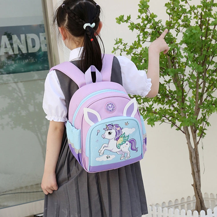 Children Cute Cartoon Shoulder Bag Kindergarten Schoolbag Casual Versatile Backpacks, Style: Pony (Purple) - Double-shoulder Bags by PMC Jewellery | Online Shopping South Africa | PMC Jewellery