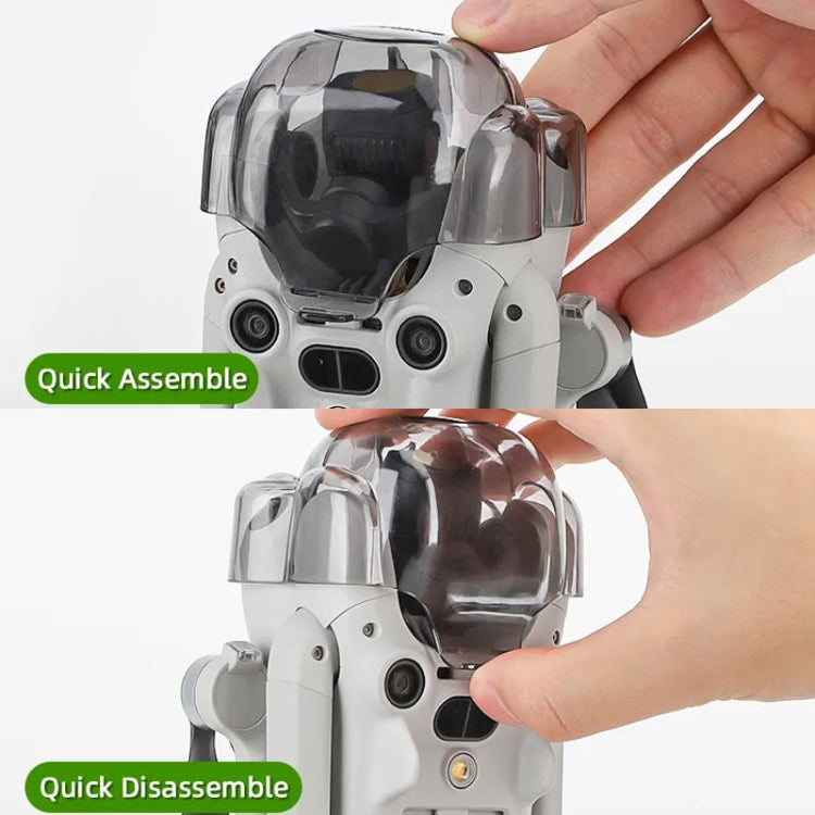 Sunnylife N4P-G710 For DJI Mini 4 Pro Integrated Gimbal Protector Camera Lens Cover Dust-proof Cap(Transparent Gray) - free shipping - PMC TechLife - Order now!