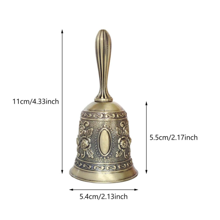 Rose Hand Shaking Bells Metal Crafts Ornaments Bar Bells(Bronze) - Ornaments by PMC Jewellery | Online Shopping South Africa | PMC Jewellery