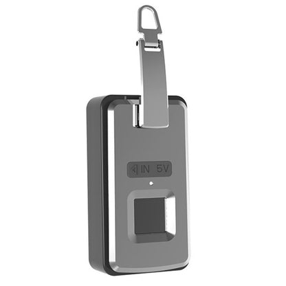 Embedded Luggage Fingerprint Lock USB Charging Super Long Standby Smart Lock(Silver Black) - Padlocks by PMC Jewellery | Online Shopping South Africa | PMC Jewellery