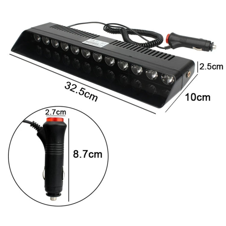 12 LED Car Front Suction Cup High Brightness Strobe Light(Red Blue) - Warning Lights by PMC TechLife | Online Shopping South Africa | PMC TechLife | Buy Now Pay Later Mobicred