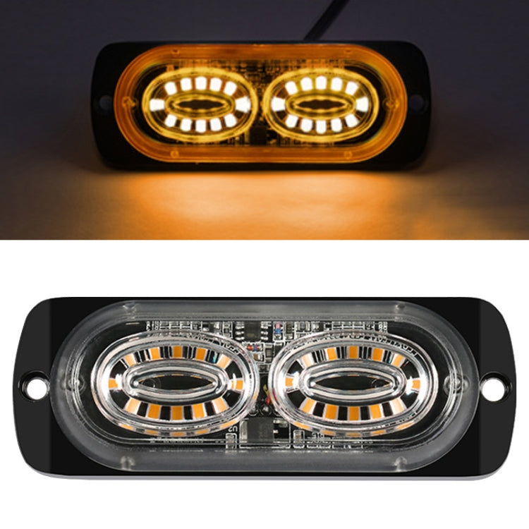 12W Car Side Signal Warning Light 24 LED Strobe Light(Yellow) - Warning Lights by PMC TechLife | Online Shopping South Africa | PMC TechLife | Buy Now Pay Later Mobicred