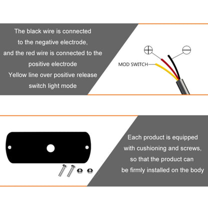 12W Car Side Signal Warning Light 24 LED Strobe Light(Yellow White) - Warning Lights by PMC Jewellery | Online Shopping South Africa | PMC Jewellery | Buy Now Pay Later Mobicred