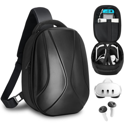 For Meta Quest 3 Hard Suitcase Expandable Capacity Shoulder Backpack - VR Accessories by PMC Jewellery | Online Shopping South Africa | PMC Jewellery