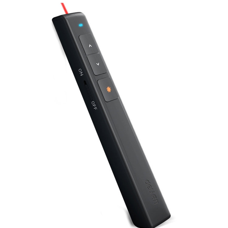Deli  2.4GHz Page Turner USB Clicker With Red Light For PPT(Black) - free shipping - PMC Jewellery - Order now!