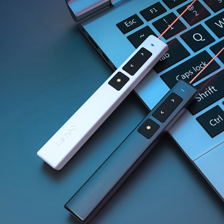 Deli  2.4GHz Page Turner USB Clicker With Red Light For PPT(Black) - free shipping - PMC Jewellery - Order now!