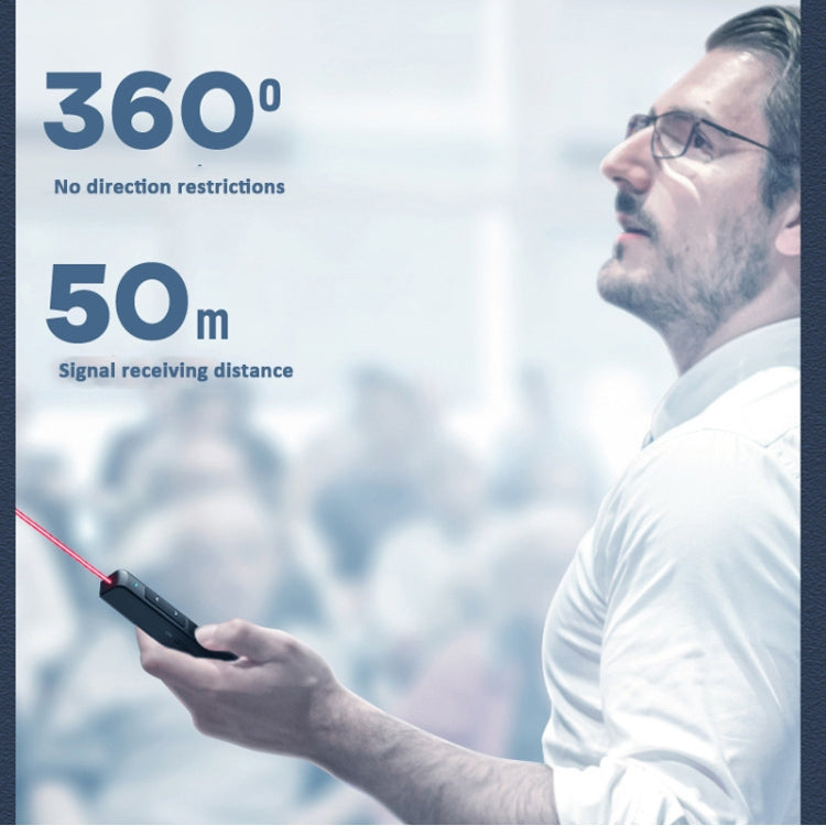 Deli  2.4GHz Page Turner USB Clicker With Red Light For PPT(Black) - free shipping - PMC Jewellery - Order now!