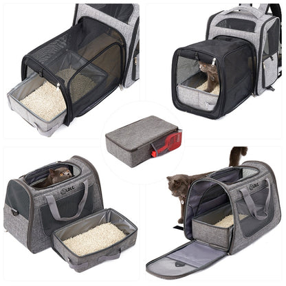 35x45cm Foldable Oxford Cloth Portable Cat Litter Box Pet Bag - Wash Litter Tray by PMC Jewellery | Online Shopping South Africa | PMC Jewellery