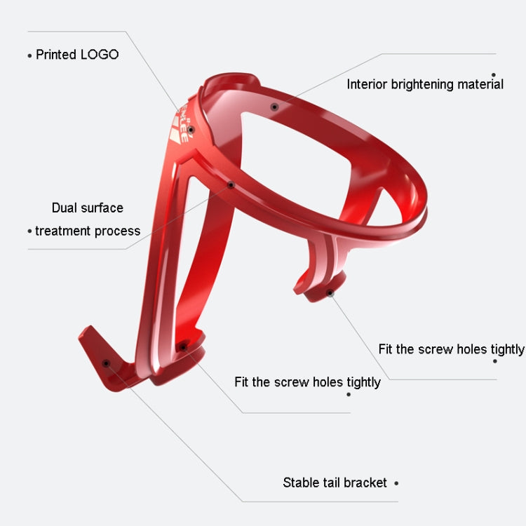 ENLEE R-50 Plastic Bicycle Bottle Cage Road And Mountain Bike Cylinder Holder Cycling Accessories(Purple) - Holders by ENLEE | Online Shopping South Africa | PMC TechLife | Buy Now Pay Later Mobicred