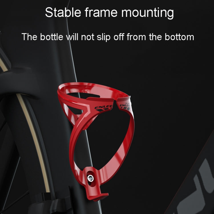 ENLEE R-50 Plastic Bicycle Bottle Cage Road And Mountain Bike Cylinder Holder Cycling Accessories(Purple) - Holders by ENLEE | Online Shopping South Africa | PMC TechLife | Buy Now Pay Later Mobicred
