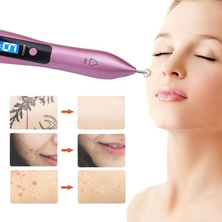 9 Gears Mole Spotting Pen LCD Home Laser Mole Spot Sweeping Beauty Instrument With Shot Light(Rose Gold) - free shipping - PMC TechLife - Order now!