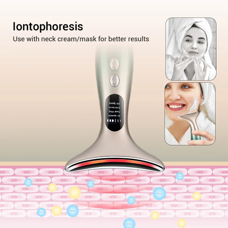 HY38 EMS Micro-Current Constant Temperature Neck Beauty Instrument Facial Introduction Device(White) - free shipping - PMC TechLife - Order now!