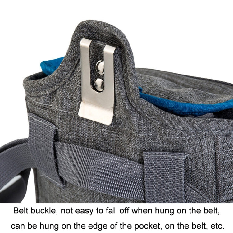 25x17x12cm Portable Pet Training Bag For Outings Dog Pet Snack Waist Bag(Little Dance Dragon Gray+Blue) - free shipping - PMC TechLife - Order now!