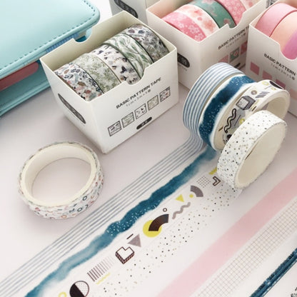 5rolls /Box 3m Washi DIY Decoration Handbook Tape Set, Color: Pine - Tape & Solid glue by PMC Jewellery | Online Shopping South Africa | PMC Jewellery