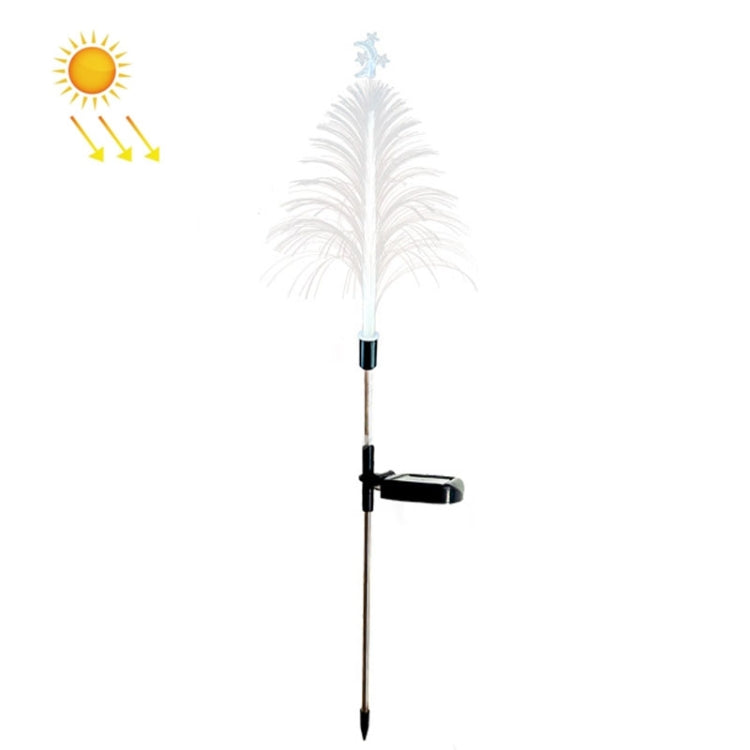 Star Moon Transparent Christmas Tree Solar Light Outdoor Atmosphere Lighting Outdoor Waterproof Glowing Festival Decorative Lamp - Holiday Lights by PMC TechLife | Online Shopping South Africa | PMC TechLife