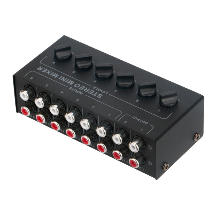 Audio Stereo Hub 6-Channel Passive Mixer Controller(CX600) - Live Sound Effects Processors by PMC Jewellery | Online Shopping South Africa | PMC Jewellery | Buy Now Pay Later Mobicred