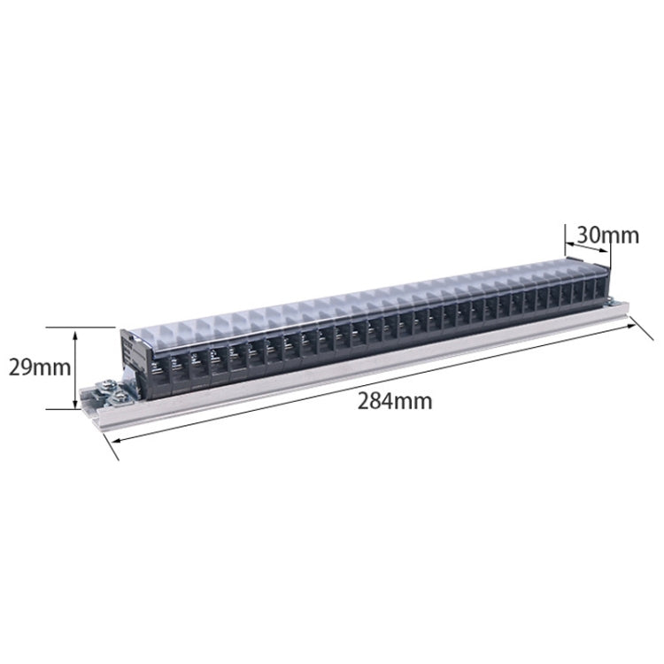 CHINT TD-1530 Terminal Block Rail Type Wiring Block Paralleling Wires Wire Connector - Booster Cable & Clip by CHNT | Online Shopping South Africa | PMC Jewellery | Buy Now Pay Later Mobicred