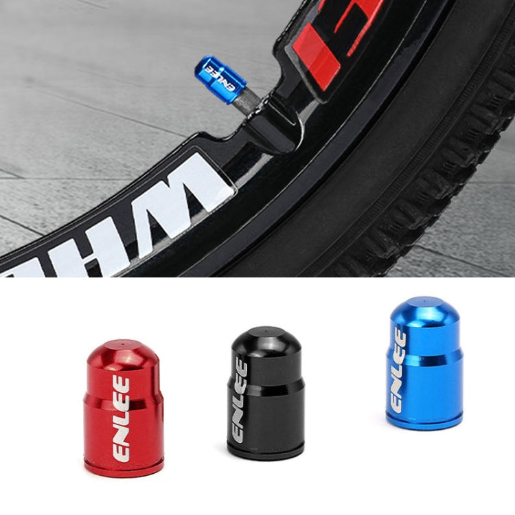 ENLEE E-FZ1004 2pcs /Set Bicycle French Valve Caps Aluminum Alloy Dust Cap For Tire Valve Caps(Red) - Tire Valve Caps by ENLEE | Online Shopping South Africa | PMc TechLife | Buy Now Pay Later Mobicred