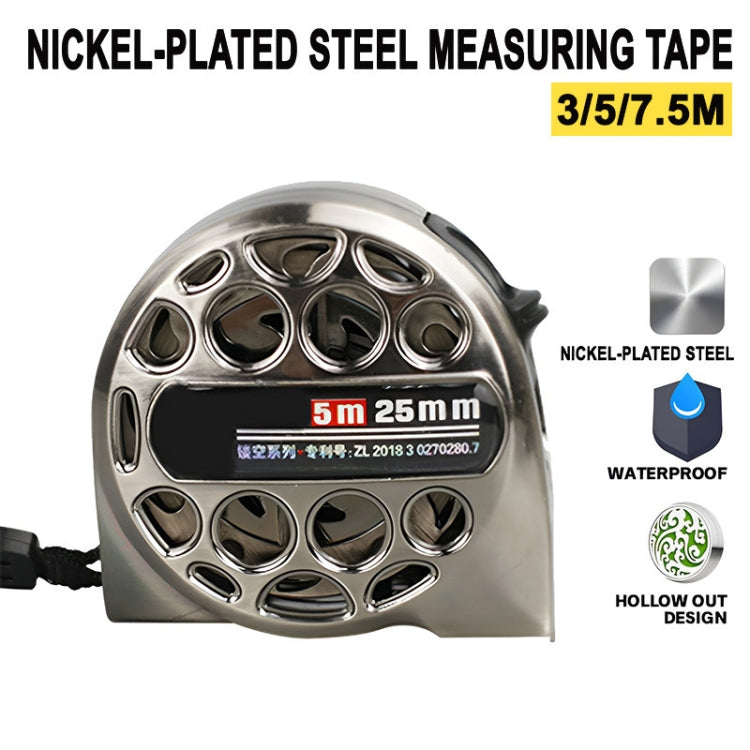5M 19mm Hollow Steel Tape Measure Waterproof Rust Prevention Metal Ruler - Measuring Tools by PMC TechLife | Online Shopping South Africa | PMC TechLife