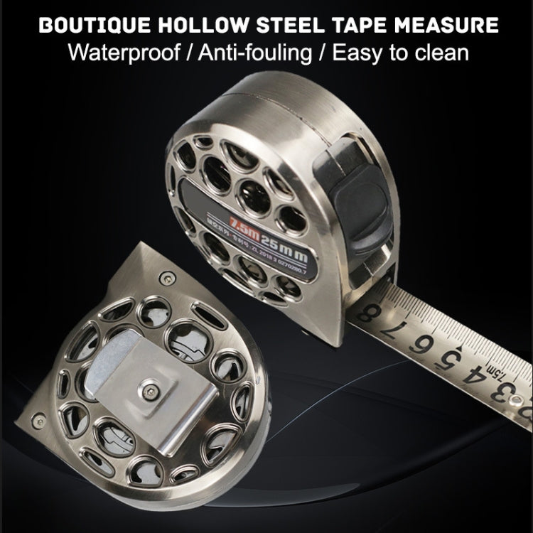 5M 19mm Hollow Steel Tape Measure Waterproof Rust Prevention Metal Ruler - Measuring Tools by PMC TechLife | Online Shopping South Africa | PMC TechLife
