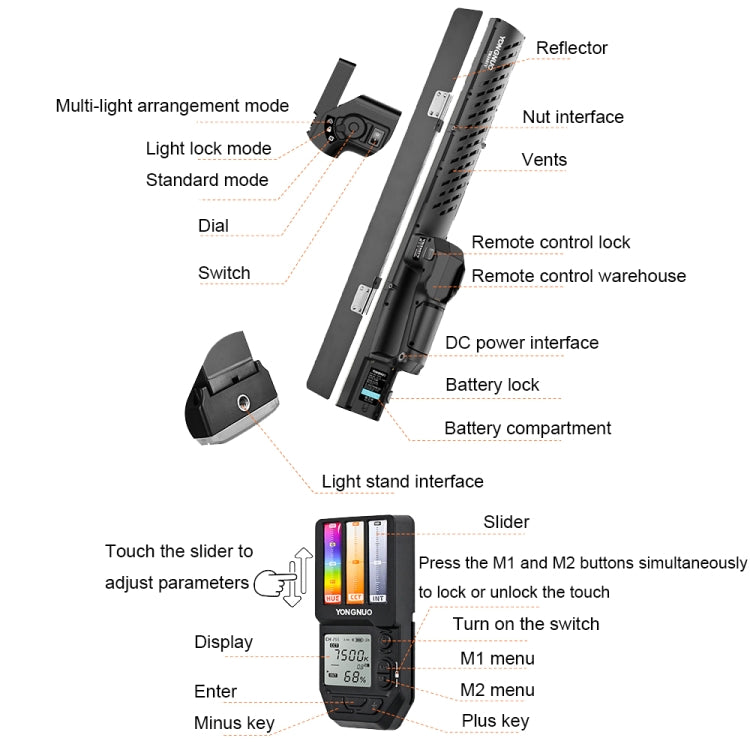 YONGNUO YN360IV 480 LEDs RGB APP Controlled Photography Fill Light, Spec: Standard+Adapter+NP-F970 - free shipping - PMC TechLife - Order now!