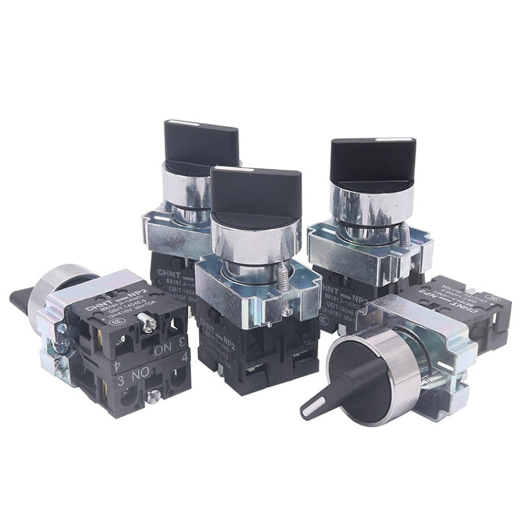 CHINT NP2-BD21 2 Gear Self-locking 1NO Power Transfer Switch Short Handle Master Knob 22mm - Car Switches by CHINT | Online Shopping South Africa | PMC TechLife | Buy Now Pay Later Mobicred