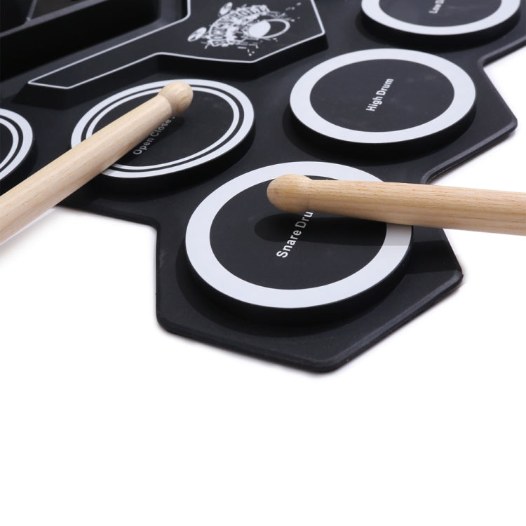 G6008 Desktop Drums With Sound Lithium Portable Drum Set Bluetooth Kids Practice Drum(Black) - Percussion Accessories by PMC Jewellery | Online Shopping South Africa | PMC Jewellery | Buy Now Pay Later Mobicred