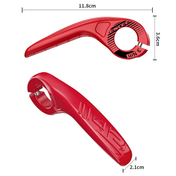 ENLEE E-45616 1pair Bicycle Handlebar Covers Cow Sheeps Horn Grips Joystick Sleeve Accessories(Fluorescent Yellow) - Bicycle Grips by ENLEE | Online Shopping South Africa | PMc TechLife | Buy Now Pay Later Mobicred