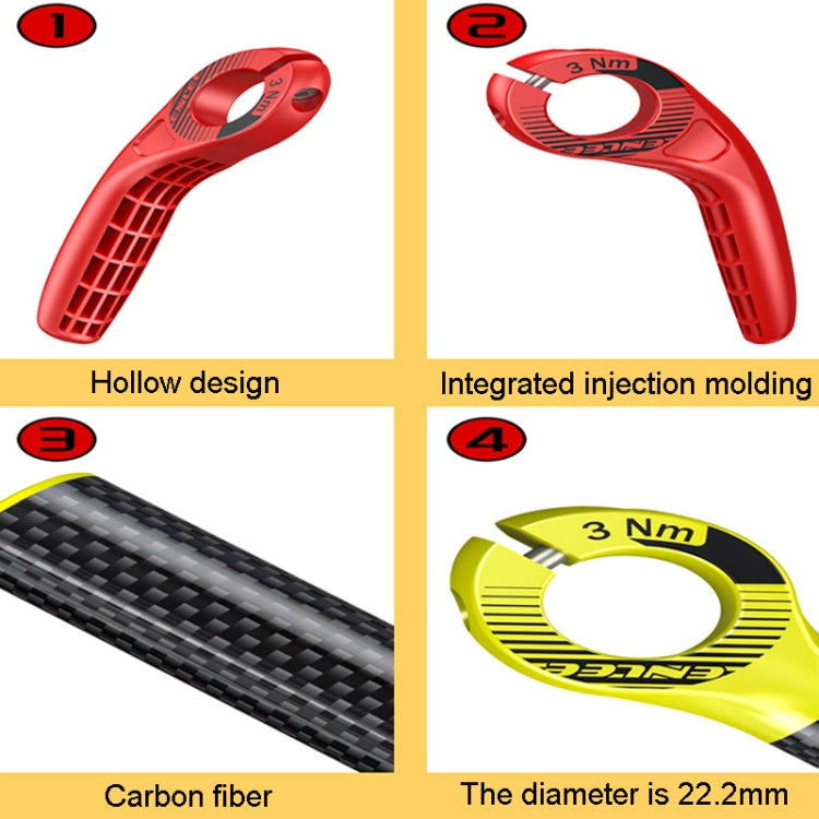 ENLEE E-45616 1pair Bicycle Handlebar Covers Cow Sheeps Horn Grips Joystick Sleeve Accessories(Fluorescent Yellow) - Bicycle Grips by ENLEE | Online Shopping South Africa | PMc TechLife | Buy Now Pay Later Mobicred
