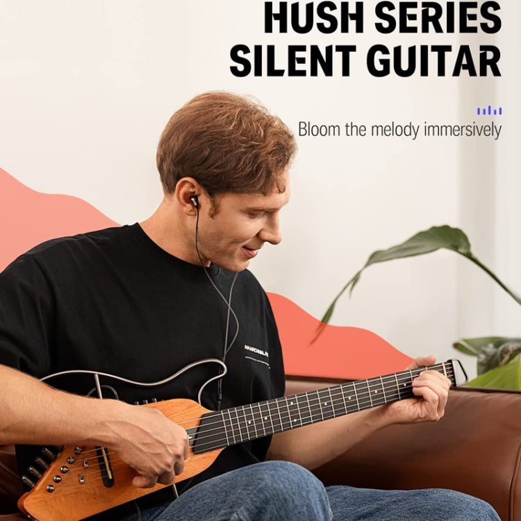 DONNER Smart Headless Silent Guitar Travel Portable Detachable Acoustic Guitar, Style: Mahogany Sunrise Color - free shipping - PMC TechLife - Order now!