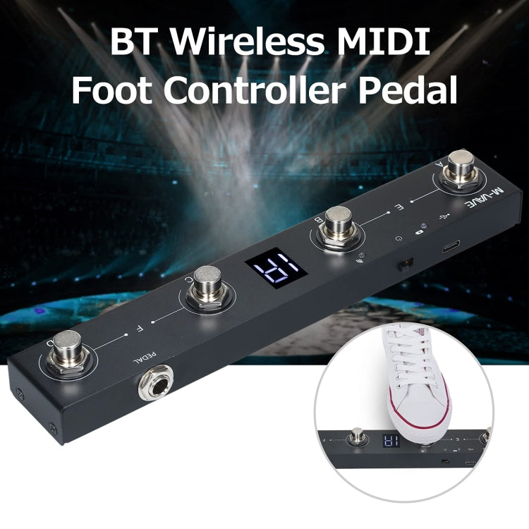 M-VAVE MIDI Bluetooth Controller MIDI Pedal Page Turner Multifunctional Musical Instrument Accessories - Guitar Tuner Accessories by M-VAVE | Online Shopping South Africa | PMC Jewellery | Buy Now Pay Later Mobicred