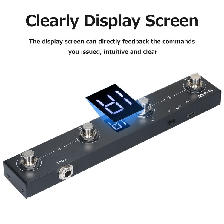 M-VAVE MIDI Bluetooth Controller MIDI Pedal Page Turner Multifunctional Musical Instrument Accessories - free shipping - PMC Jewellery - Order now!