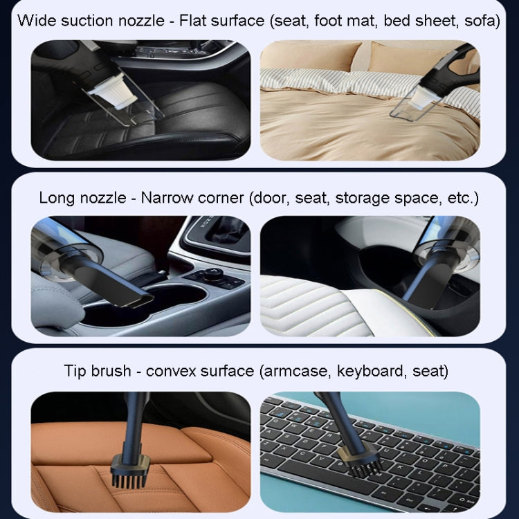 Rechargeable Small Handheld Car Dustbuster Vacuum Cleaner With Powerful Suction For Car And Home - Vacuum Cleaner by PMC TechLife | Online Shopping South Africa | PMC TechLife