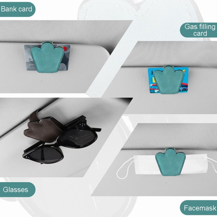 Automotive Shade Eyewear Holder Car Visor Sunglasses And Ticket Organizer(Blue) - Sunglasses & Glasses Clips by PMC Jewellery | Online Shopping South Africa | PMC Jewellery | Buy Now Pay Later Mobicred