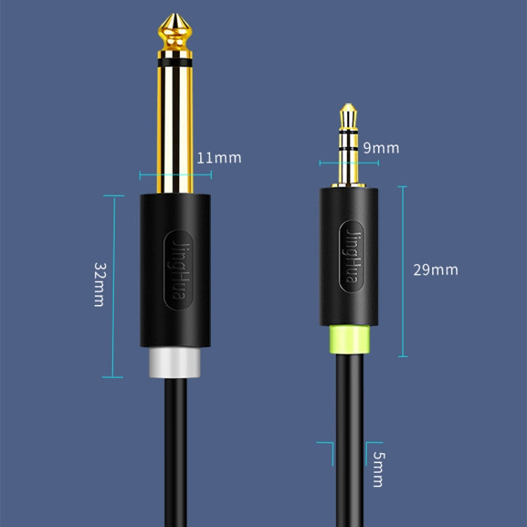 JINGHUA 3.5mm To Dual 6.5mm Audio Cable 1 In 2 Dual Channel Mixer Amplifier Audio Cable, Length: 10m - Aux Cable by JINGHUA | Online Shopping South Africa | PMC TechLife | Buy Now Pay Later Mobicred