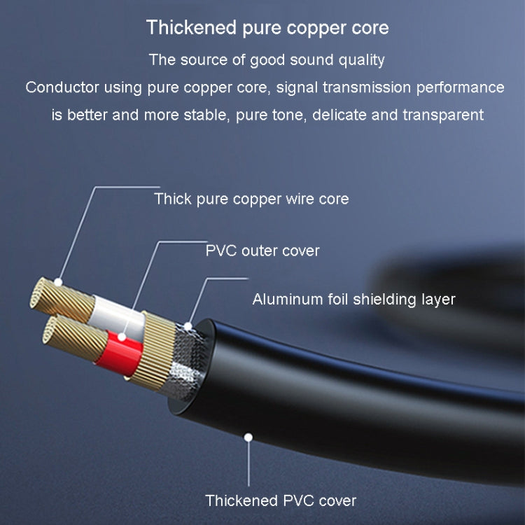 JINGHUA 3.5mm To Dual 6.5mm Audio Cable 1 In 2 Dual Channel Mixer Amplifier Audio Cable, Length: 10m - Aux Cable by JINGHUA | Online Shopping South Africa | PMC TechLife | Buy Now Pay Later Mobicred