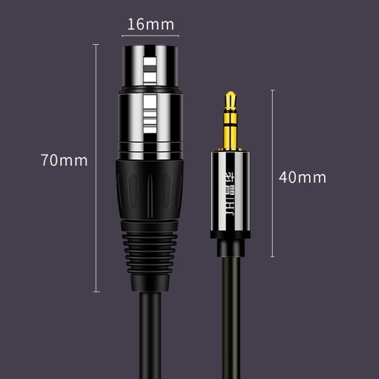 JINGHUA 3.5mm Male To XLR Female Microphone Cable Computer Mixer Audio Cable, Length: 10m - Microphone Audio Cable & Connector by JINGHUA | Online Shopping South Africa | PMC TechLife | Buy Now Pay Later Mobicred