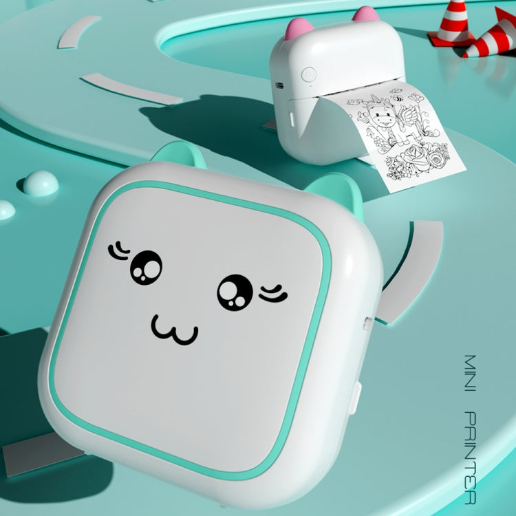 M5 Mini Cartoon Portable Bluetooth Printer Photo Thermal Printer(Blue) - Photo Printers by Huawei | Online Shopping South Africa | PMC TechLife | Buy Now Pay Later Mobicred