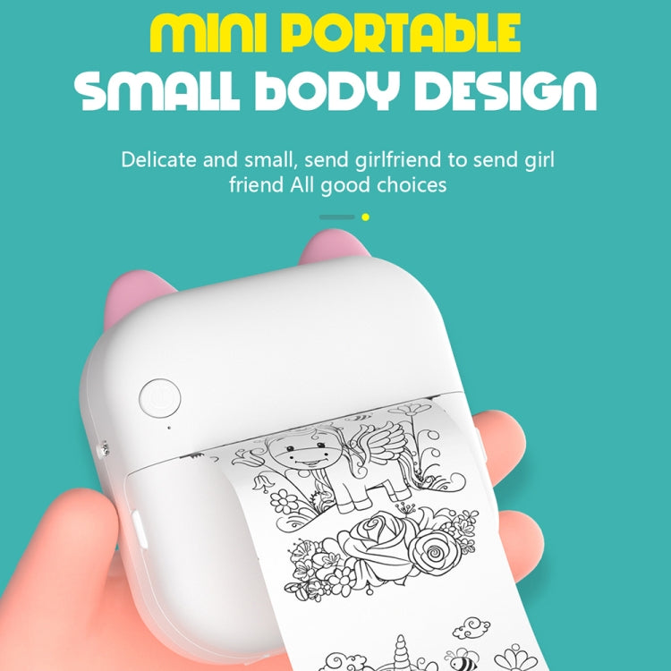 M5 Mini Cartoon Portable Bluetooth Printer Photo Thermal Printer(Blue) - Photo Printers by Huawei | Online Shopping South Africa | PMC TechLife | Buy Now Pay Later Mobicred