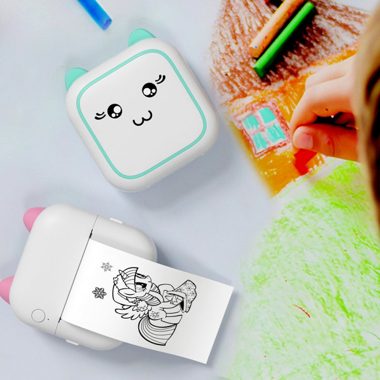 M5 Mini Cartoon Portable Bluetooth Printer Photo Thermal Printer(Blue) - Printer by PMC Jewellery | Online Shopping South Africa | PMC Jewellery | Buy Now Pay Later Mobicred