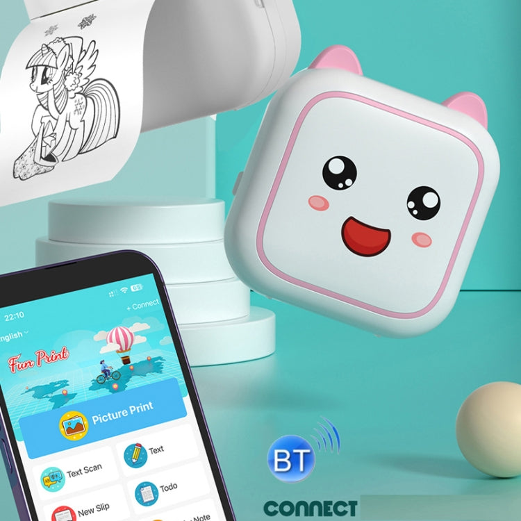 C26 Mini Portable Bluetooth Photo Label Thermal Printer, Spec: Blue+5 Paper+5 Stickers+3 Color Paper - Photo Printers by Huawei | Online Shopping South Africa | PMC TechLife | Buy Now Pay Later Mobicred